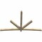 Ekena Millwork Alberta Rough Sawn Timber Gable Bracket, Douglas Fir, 108"W x 68"H x 4"D x 4"F, 15/12 Pitch GBW108X68X0404ALB00RDF - alternate 2